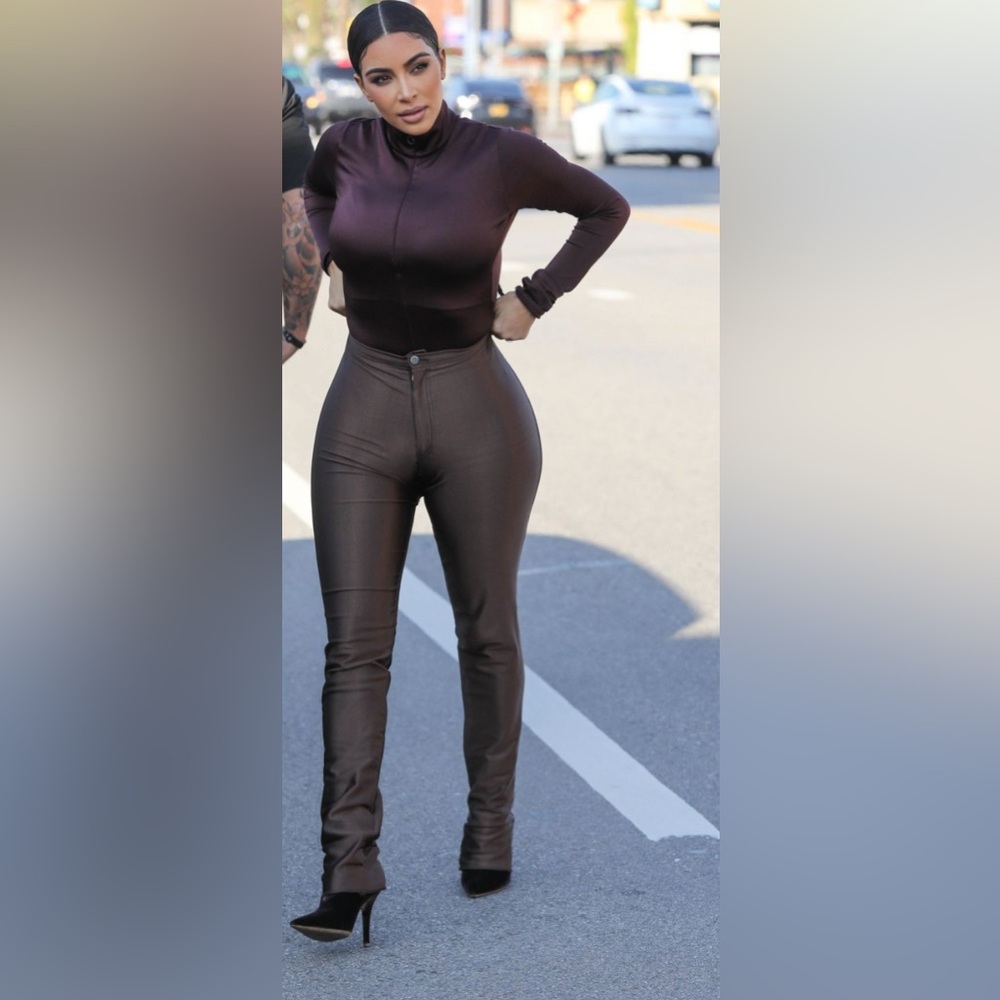 Skims brown disco pants